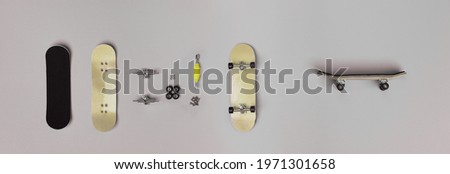 Fingerboard Part isolated, Toy of Children using Finger control. Stock foto © 
