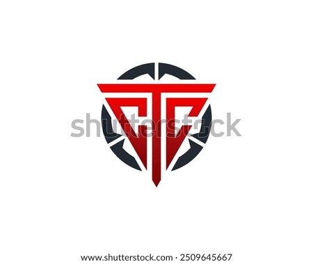 CTC LOGO triangle vector lgo designs siloete template