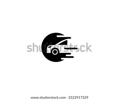 Fast delivery car icon, Fast car icon, Fast taxi icon