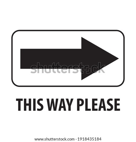 Image, Stock Photo that way, please