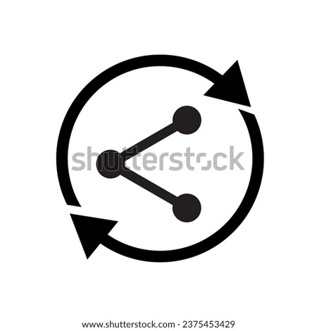 Share sign symbol in vector 