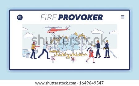 Similar – Image, Stock Photo A firefighting helicopter pours water into a forest to put out a forest fire