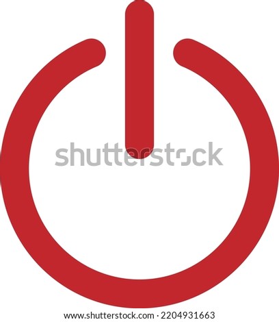 Illustration design concept
icon of off sign power 