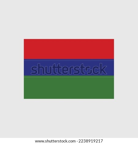 National Flag Illustration Concept Of Country  Gambia 