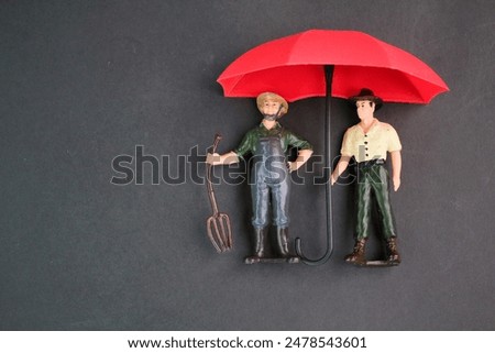 Similar – Image, Stock Photo Umbrella in right hand