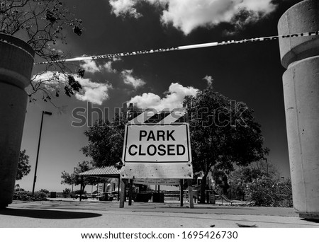 Similar – Image, Stock Photo Playground closed off 2020