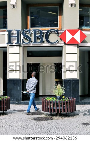 July 1st, 2015 - HSBC logo on your agency in Curitiba, Brazil. HSBC intends to sell its operations in Brazil and Turkey.