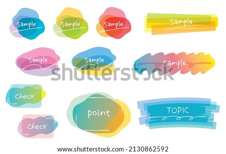 Stylish One Point Decoration with Vivid Gradient