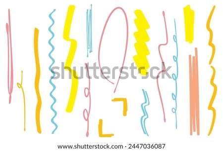 Vertical line brush that looks like it was written with a highlighter