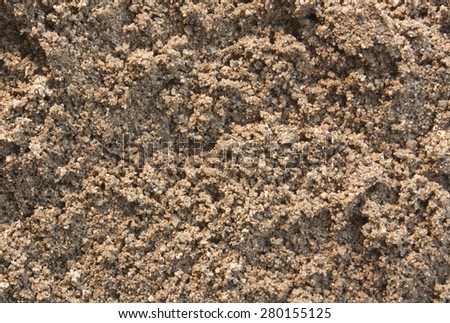 Sand from the natural beauty of the nature in preparation for a mix of music, and building things.