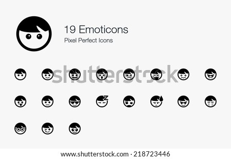 Emoticons Pixel Perfect Icons