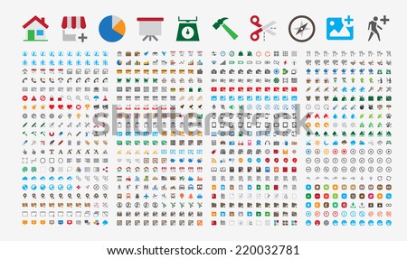 800 Premium Icons. Round Corners. Flat Designs and Colors. Pixel Perfect at 24px x 24px.