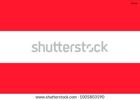 Flag of Austria. Symbol of Independence Day, souvenir soccer game, button language, icon.