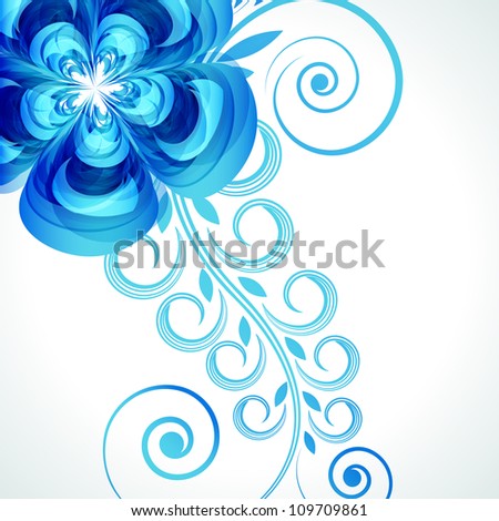 Abstract Flower Background Cover Template. Stock Photo 109709861 ...