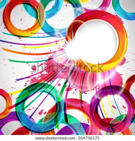 Abstract Background With Design Elements. Stock Photo 264736175 ...