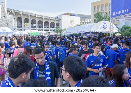 In Front of Stadium Rajamangala Stadium The Singha Chelsea fc Celebration Match Thailand All-Stars vs. Chelsea FC 30/May/2015