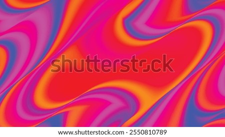 Abstract colorful neon gradient background. Dynamic 3D background with smooth abstract shapes, bright red and orange gradients, soft lighting. Multicolored blurred transition. For banner, poster, cove