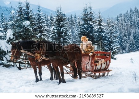 Similar – Image, Stock Photo Sleigh ride