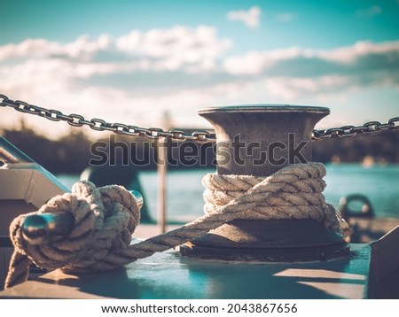 Similar – Image, Stock Photo Port rope Rope Knot