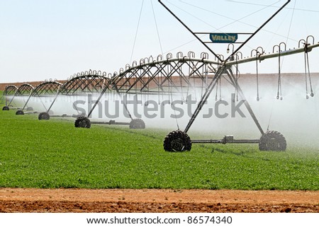 Modern irrigation system in South africa