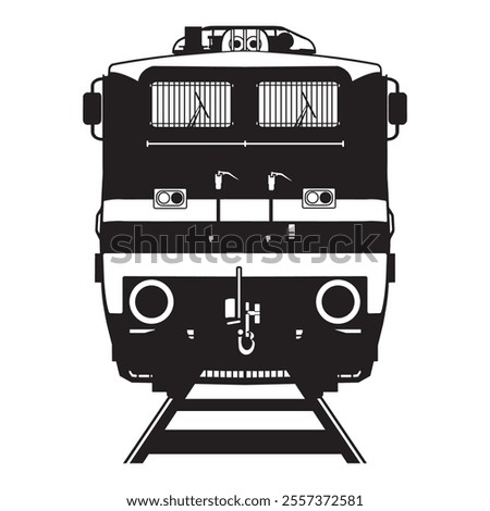 Indian Locomotive logo vector illustration - WAP