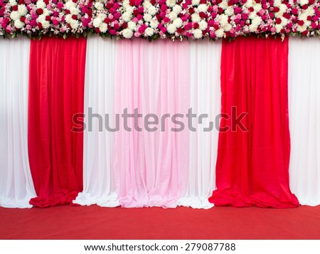wedding stage decoration for take picture
