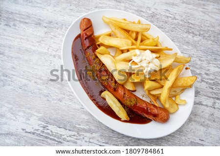 Similar – Foto Bild Currywurst Lebensmittel