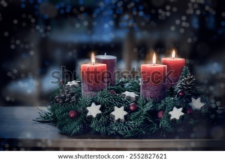 Similar – Image, Stock Photo Advent, Advent Decoration