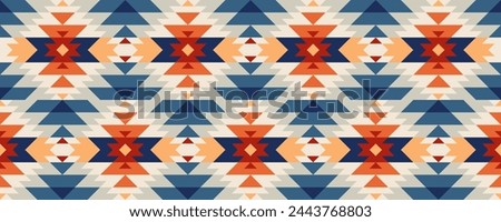 Traditional native pattern, geometric shapes, seamless pattern for print or background. vector illustration