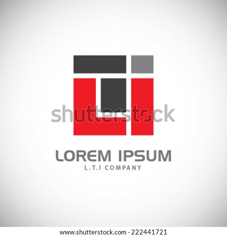 An attractive L.T.I vector logo symbol. Stock fotó © 