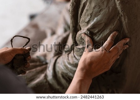 Similar – Image, Stock Photo Detail of hands of an elderly woman