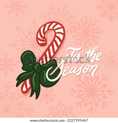 Christmas Time, christmas greetings, merry christmas, tis the season, season greetings, december vector illustration style, coffee and hot chocolate 
