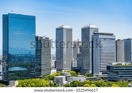 Similar – Image, Stock Photo Upper floors and observation deck of a vintage residential skyscraper