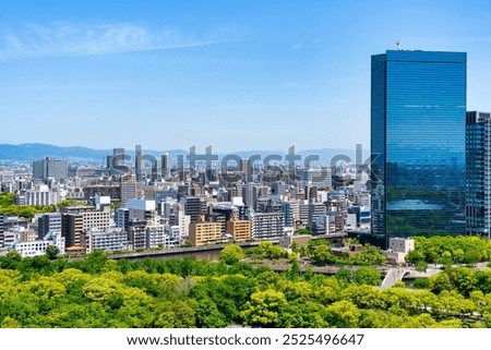 Similar – Image, Stock Photo Upper floors and observation deck of a vintage residential skyscraper