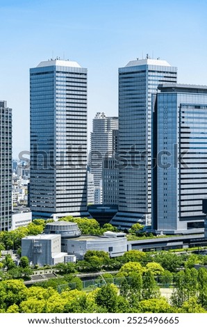 Similar – Image, Stock Photo Upper floors and observation deck of a vintage residential skyscraper