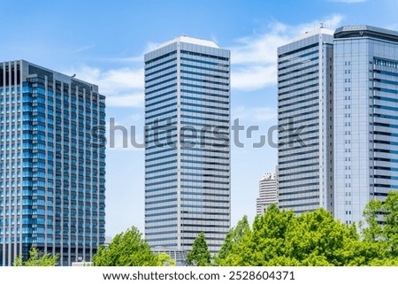 Similar – Image, Stock Photo Upper floors and observation deck of a vintage residential skyscraper