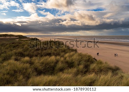 Similar – Image, Stock Photo Sandy Formby Beach  near Liverpool on a sunny day