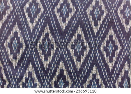 pattern hand-woven fabrics from Thailand use with background