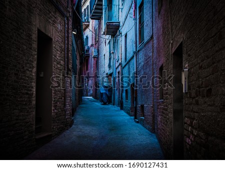 Similar – Image, Stock Photo Shade: Alley by the lake