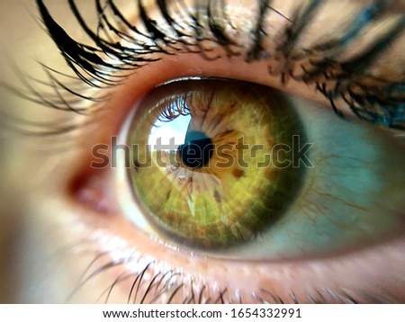 Similar – Image, Stock Photo Detail of the eye of a newborn