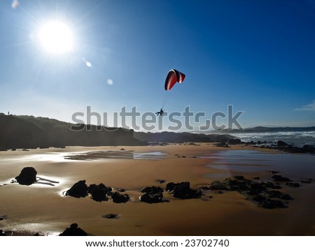 Paragliding in the Coastline around Santander, Spain