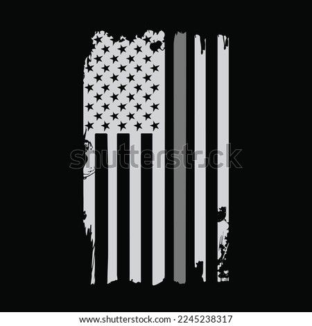 Thin Silver Gray Line American Flag Department of Corrections