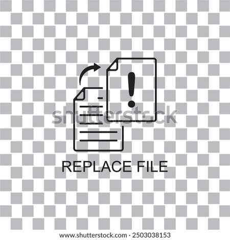 replace file icon , document icon