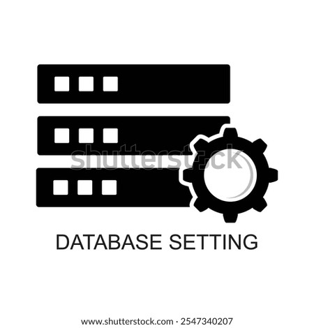 database setting icon , server icon