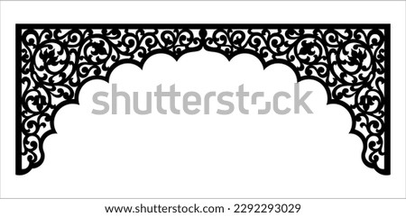 Indian Arch design, Laser and Router cutting  for temple, mandir, decor. mdf design. cnc vector design