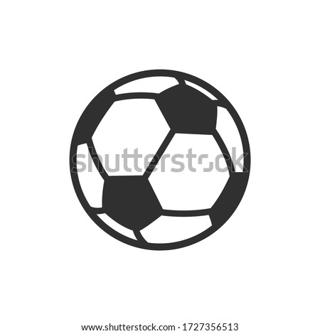Vector Soccer ball on white background. European football logo. Football ball design. Vector illustration