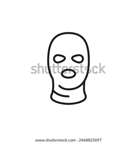 Balaclava mask icon. Simple balaclava mask icon for social media, app, and web design. Vector illustration