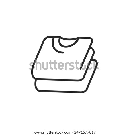 Folded clothes icon. Simple folded clothes icon for social media, app, and web design. Vector illustration.