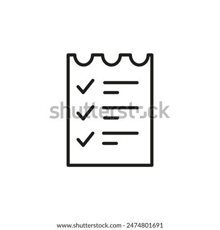 Shopping List icon. Simple shopping list icon for social media, app, and web design. Vector illustration.