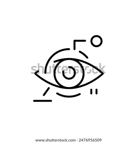 Eye icon. Simple eye icon for social media, app, and web design. Vector illustration.